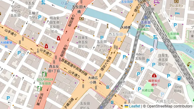 すし居酒屋まんげつ 五反田店の周辺地図