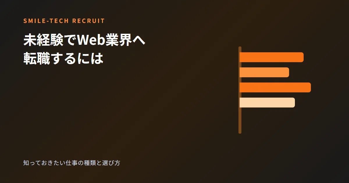 未経験でWeb業界へ転職するには？知っておきたい仕事の種類と選び方