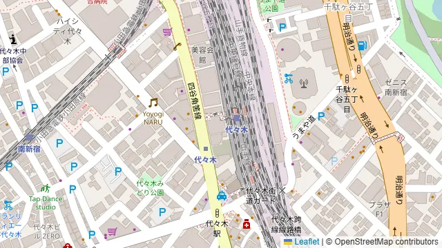 ワインの酒場。Di PUNTO 代々木店の周辺地図