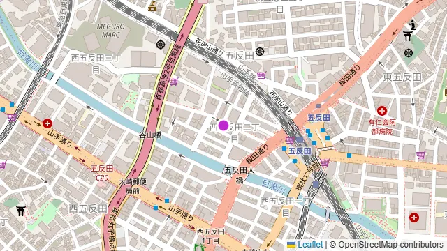 イタリアンバル CONA 五反田店の周辺地図