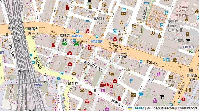 BAR Z1 新宿東口店の周辺地図
