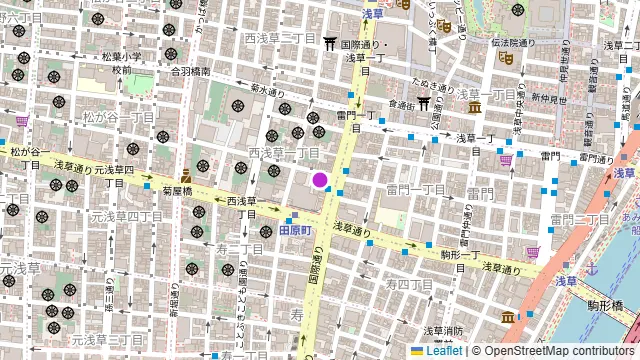 九州居酒屋 一丁目一番地 西浅草店の周辺地図