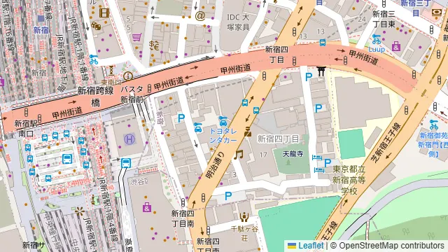 ふれあい貸し会議室 新宿相模の周辺地図