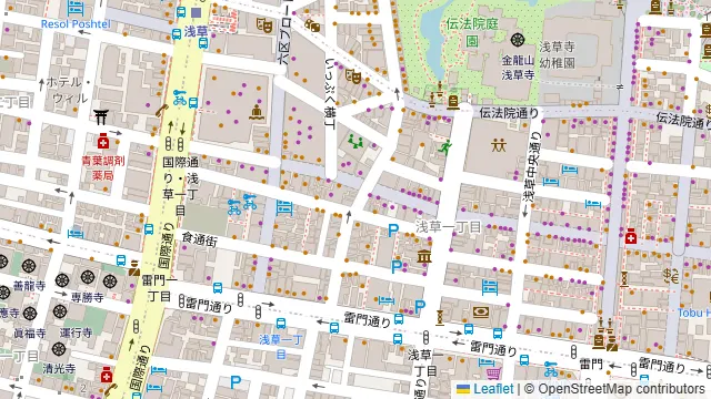 Bistro&Bar イロリア 浅草の周辺地図