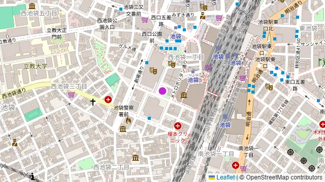 はかた地どり屋 福栄組合 池袋店の周辺地図
