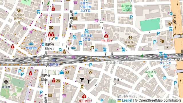 RENTAL STUDIO DOME 高円寺の周辺地図