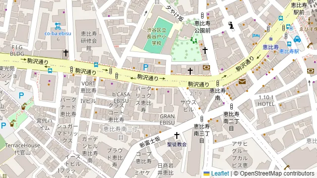 グレイドパーク恵比寿の周辺地図