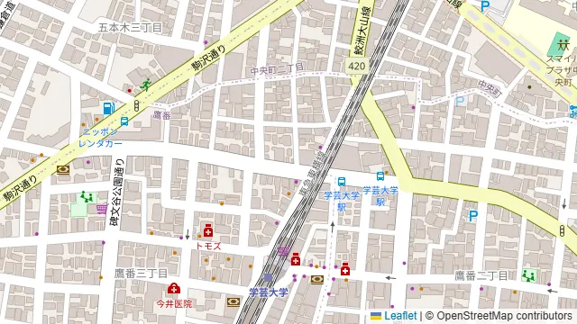 大衆ビストロ 煮ジル 学芸大学店の周辺地図