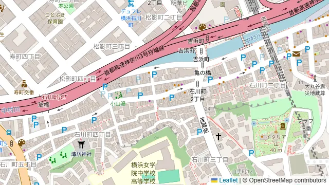 ブリヤン 石川町の周辺地図