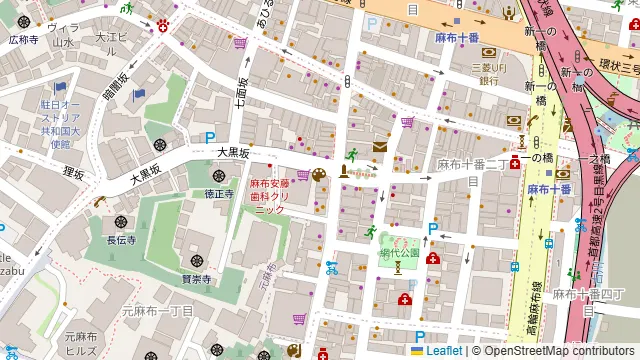 ル バー ラヴァン サンカンドゥ アザブ トウキョウ 麻布十番店の周辺地図