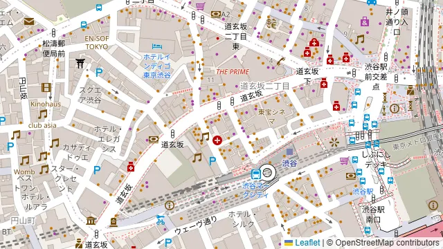渋谷ピカリエリゾート本店の周辺地図