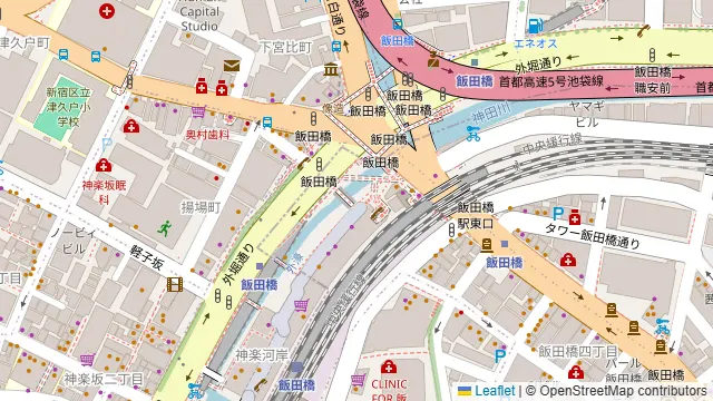 隠れ家バル ボノボ 飯田橋の周辺地図