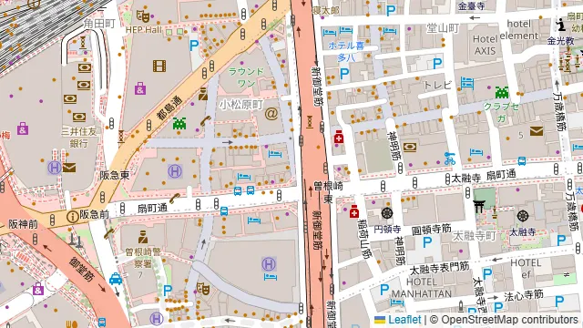 おすすめ屋 梅田店の周辺地図