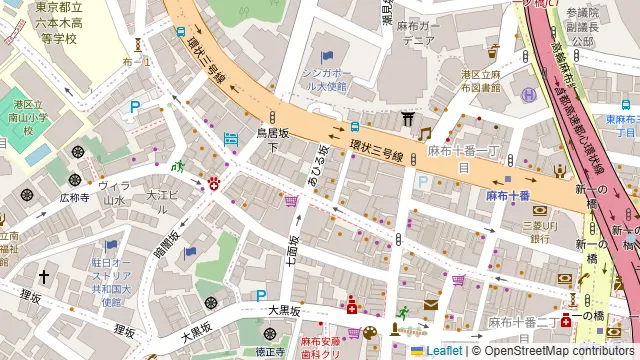 タッカンマリ大学の周辺地図