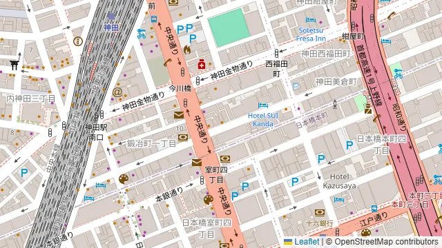大衆韓国居酒屋チュルギダ GEMS新日本橋 神田店の周辺地図