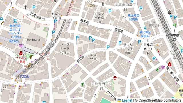 ThanksNature 恵比寿の周辺地図