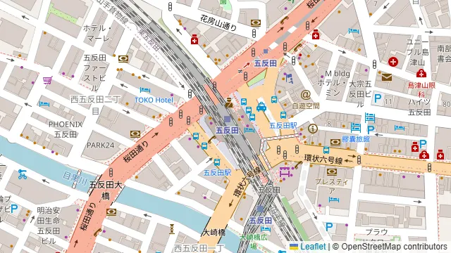 ルーチェ（ホテルマイステイズ五反田駅前）の周辺地図