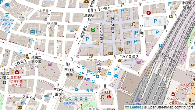 B-GARAGE 池袋西口駅前店の周辺地図