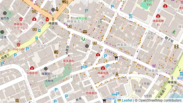 食彩一番 神楽坂の周辺地図