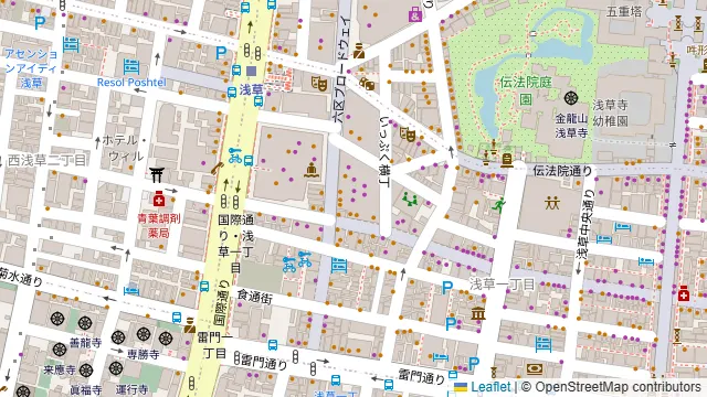 SALVATORE CUOMO & BAR 浅草の周辺地図