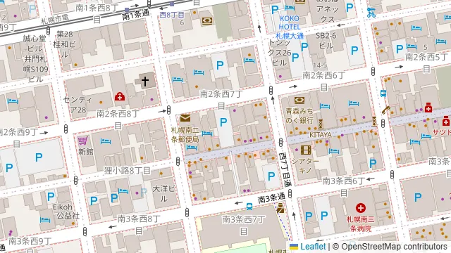 あいあい会議室 狸小路の周辺地図