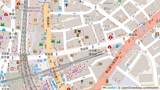 全席個室ビストロ FULLMOoN 渋谷本店の周辺地図