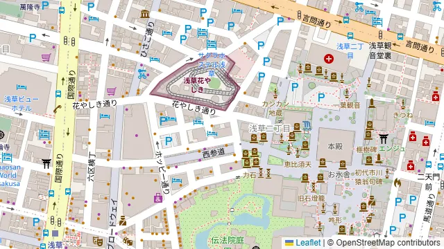 浅草 更科天狐の周辺地図