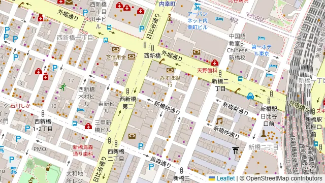 原価ビストロBAN! 新橋2丁目店の周辺地図