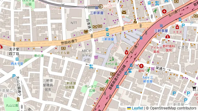 ブッチャーズ 八百八 三軒茶屋店の周辺地図
