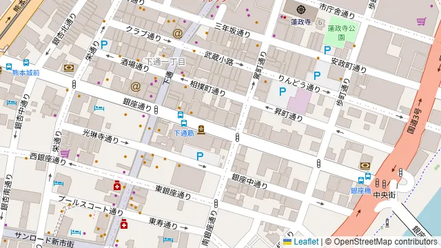 熊本バル ポテサラの周辺地図