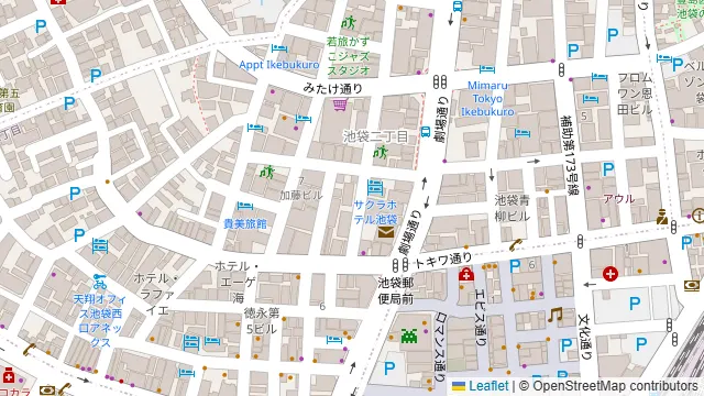 サクラカフェ&レストラン 池袋の周辺地図