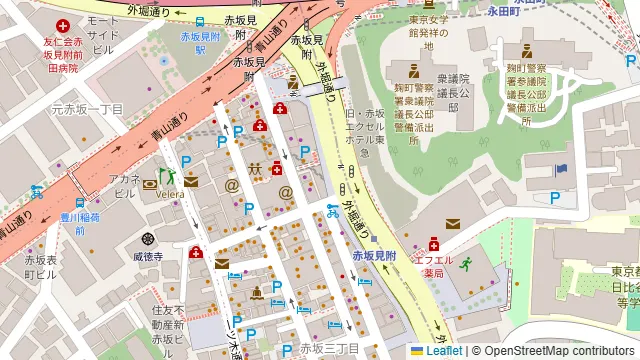 カラオケ ビッグエコー 赤坂見附本店の周辺地図