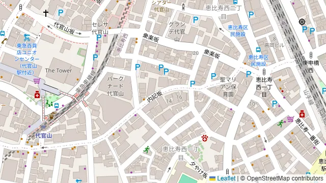 ThanksNature 恵比寿の周辺地図