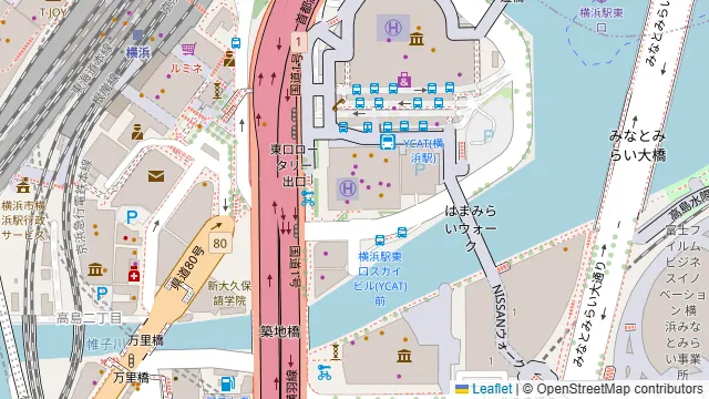お好み焼 ゆかり 横浜スカイビル店の周辺地図
