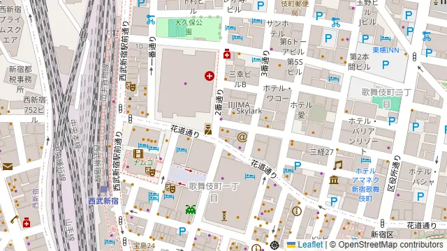 Le Casterl ルーキャステル 新宿店の周辺地図