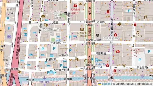 豚匠 なんば邸の周辺地図