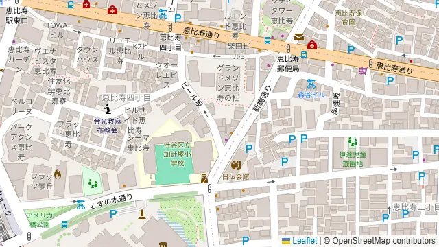 マーサーブランチ 恵比寿の周辺地図