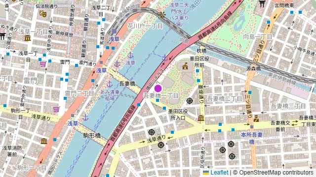 フラムドールの周辺地図