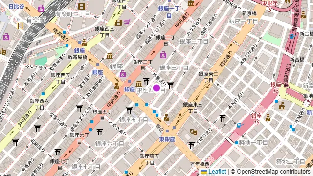 銀座BAR ORTOQの周辺地図