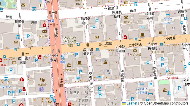 矢場町パーティスペースの周辺地図
