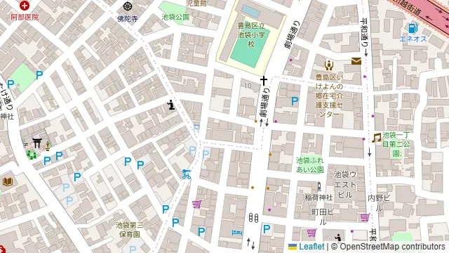 響テラス池袋の周辺地図