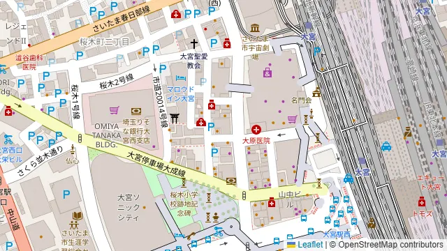 カラオケまねきねこ 大宮西口店の周辺地図