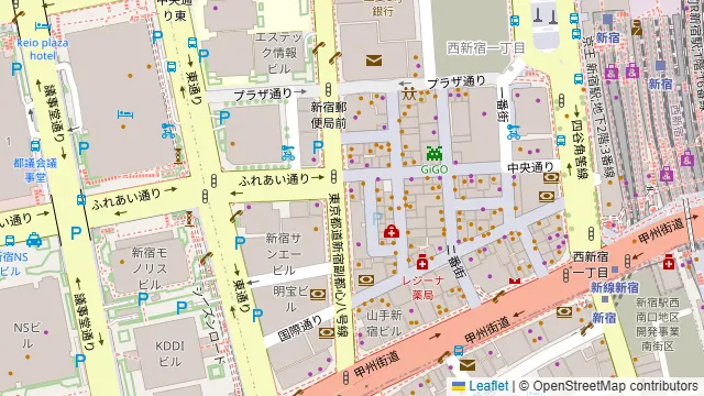 Darts UP 西新宿2号店の周辺地図