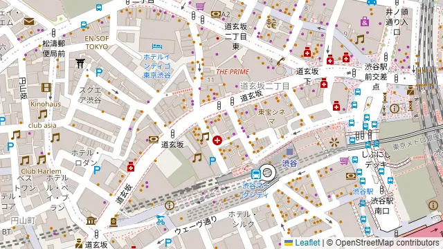 渋谷ピカリエリゾート本店の周辺地図