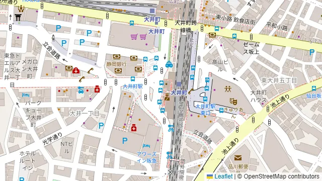くいもの屋 わん 阪急大井町ガーデン店の周辺地図