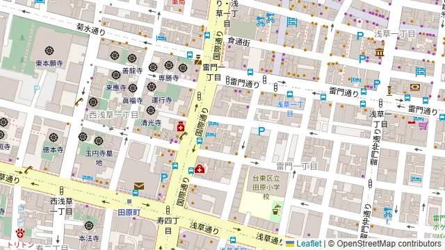 中華レストラン パンダ 浅草本店の周辺地図