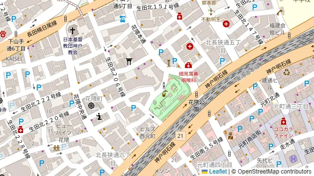 神戸北野ノスタ(ステラホール)の周辺地図