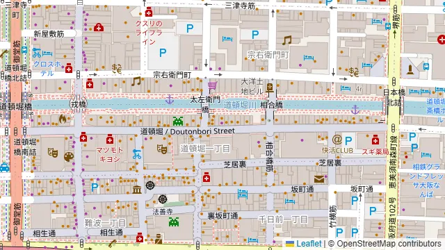 黒毛和牛一頭買い焼肉 道頓堀みつる 総本店の周辺地図
