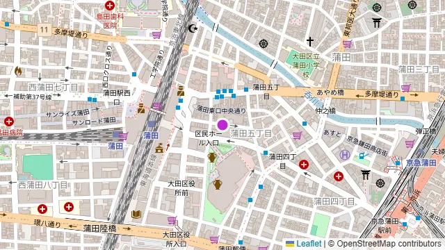 個室居酒屋 炭火焼鳥 食べ放題 鳥陣 蒲田店の周辺地図