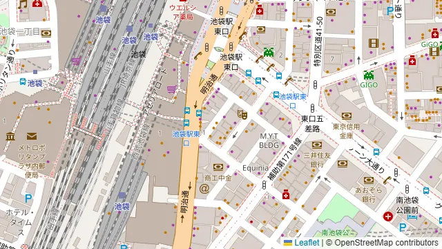 完全個室居酒屋 串ばってん 池袋店の周辺地図